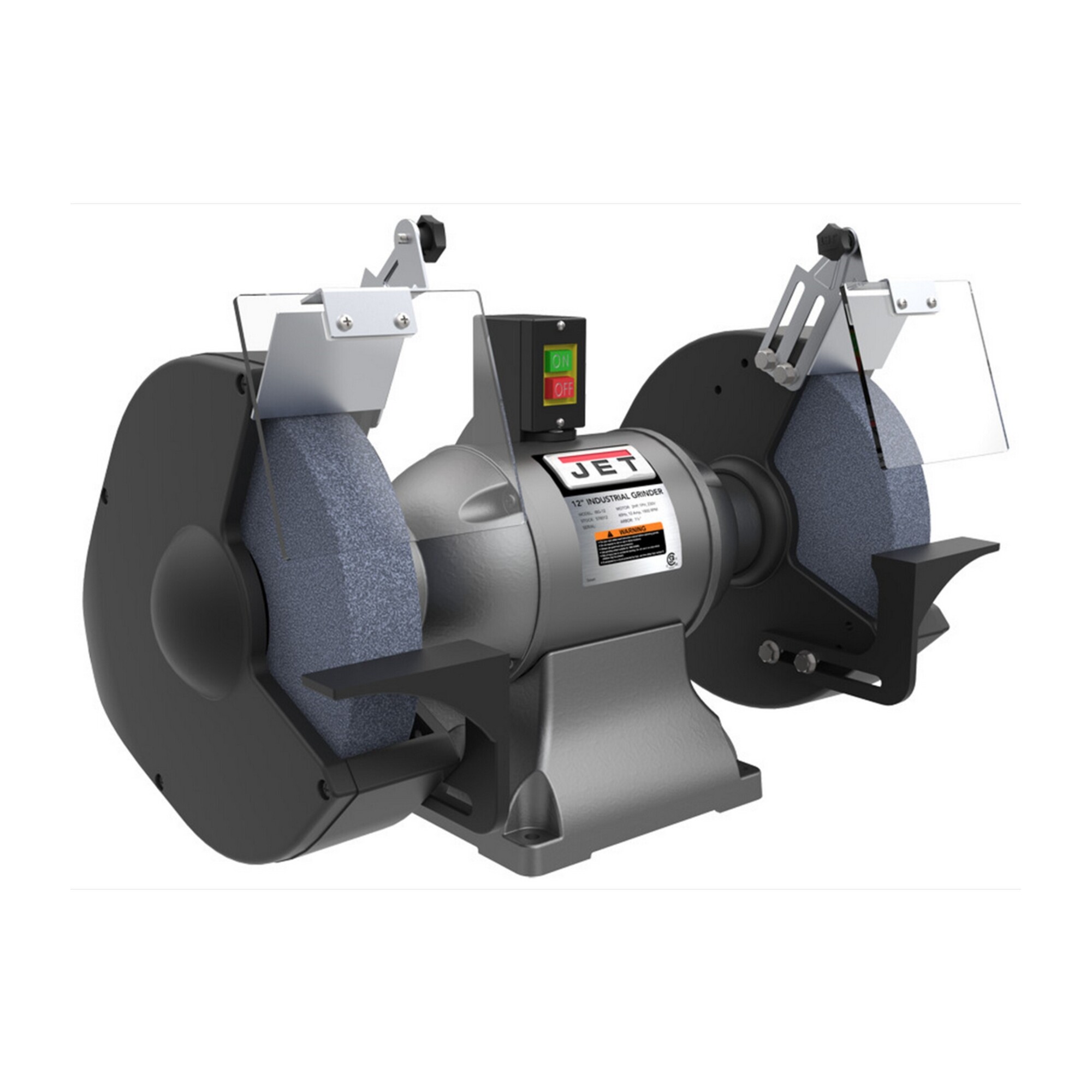 JET, Bench Grinder, Belt Length 12 in, Belt Width 12 in, Model IBG12